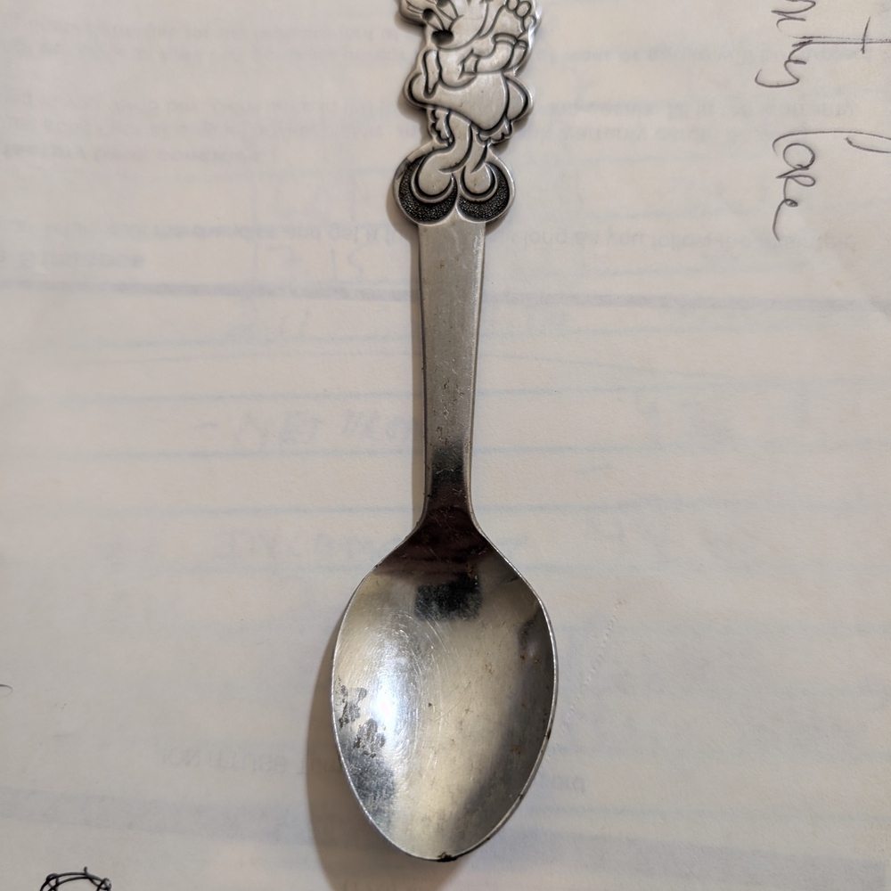 Disney Silver Spoon with Character Design